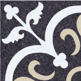 20x20 handmade karoistanbul cement tiles for floors/walls in decorative pattern in burgundy and red from robel